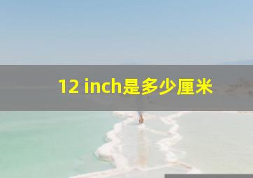 12 inch是多少厘米